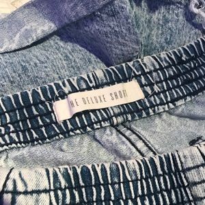 Mid Rise Distressed Shorts